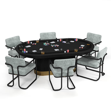 Poker Dining Table Elite Turn, Oval, 84